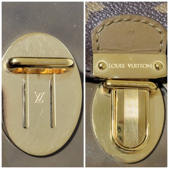 Authentic LOUIS VUITTON Monogram Coated Canvas And Vert Bronze Vernis Ho… - Picture 5 of 16